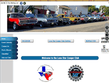 Tablet Screenshot of lonestarcougarclub.com